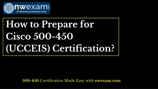 Latest Cisco 500-450 Certification Exam Sample Questions and Answers