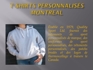 t-shirts personnalisés montreal