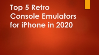 Top 5 Retro Console Emulators for iPhone in 2020