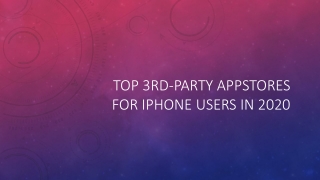 Top 3rd party app stores for iphone users in 2020