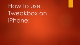 How to use Tweakbox on iPhone: