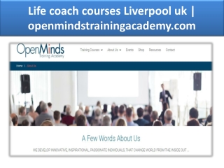 Life coaching courses uk