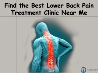 Find the Best Lower Back Pain Treatment Clinic Near Me