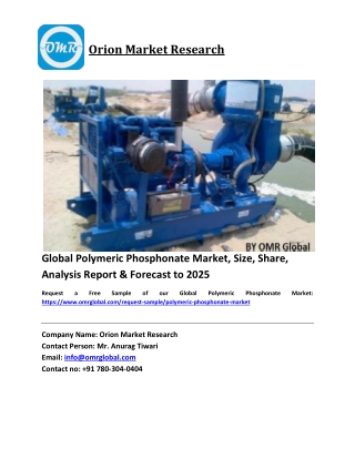 Global Polymeric Phosphonate Market Size, Industry Trends, Share and Forecast 2019-2025