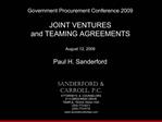 Sanderford Carroll, P.C. ATTORNEYS COUNSELORS 2110 BIRDCREEK DRIVE TEMPLE, TEXAS 76502-1020 254 773-8311 254 773-917