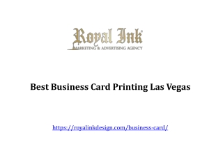 Best Business Card Printing Las Vegas