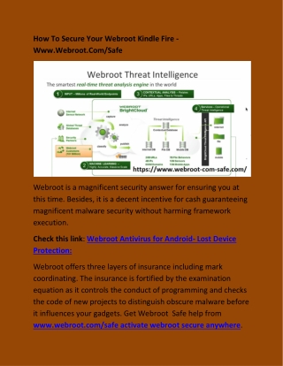 How To Secure Your Webroot Kindle Fire