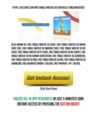 Tangle Master 3D Unlimited Money No Ads Hack Mod Premium