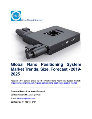 Global Nano Positioning System Market Trends, Size, Forecast - 2019-2025