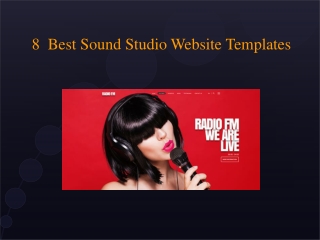 8 Best Sellers Sound Studio WordPress Website Themes