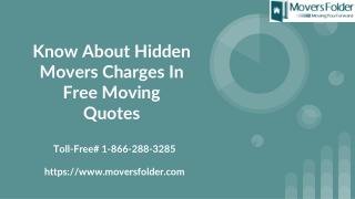 Know about Hidden Movers Charges in Free Moving Quotes