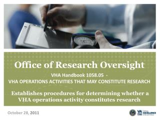 Office of Research Oversight