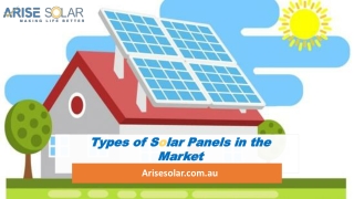 Types of Solar Panels in the Market