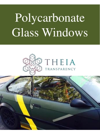 Polycarbonate Glass Windows