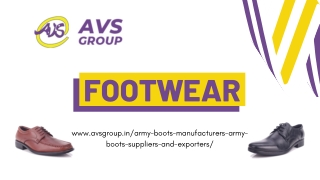 Footwear - AVS Group