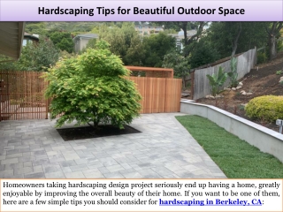 Hardscaping Tips for Beautiful Outdoor Space