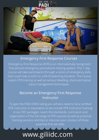Emergency First Response Courses